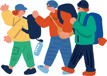 ハイキングイラスト